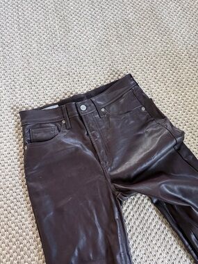 Gap Faux Brown Leather Pants
